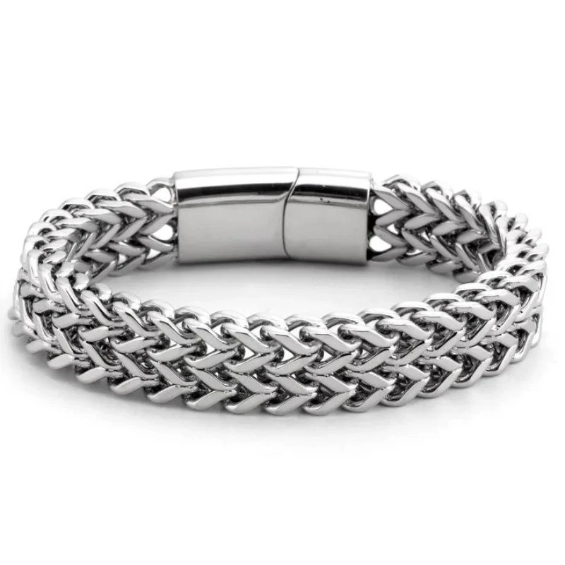 Herren Armband Silber aus Edelstahl – Bild 5