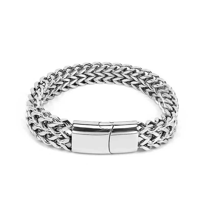Herren Armband Silber aus Edelstahl – Bild 6