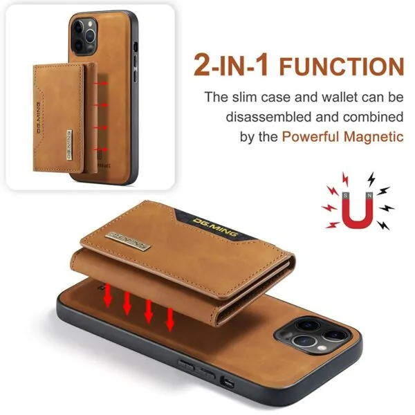 2 in 1  Abdeckung Handyschutzhülle Case mit Kartenhalter Für iPhone – Bild 2