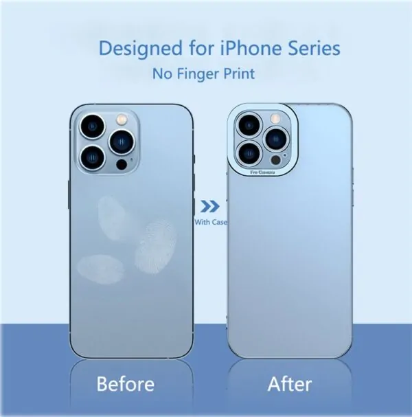 Durchsichtige iPhone Hülle, Schwarz und Silber – Bild 4