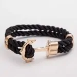 Seilarmband mit verschiedene Farbe, Schwarz, Blau, Schwarz & Weiß