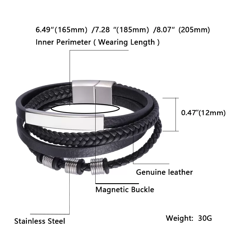 Lederarmband aus Hochwertigem Material – Bild 8