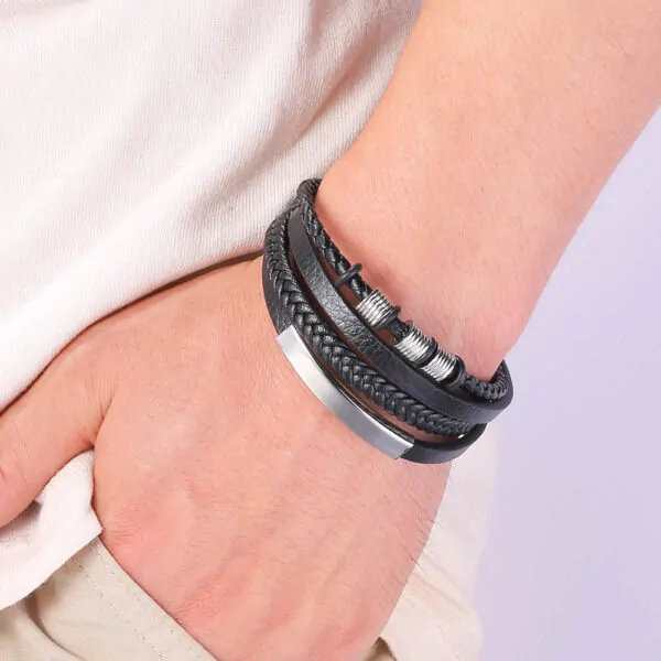 Lederarmband aus Hochwertigem Material, 2 Farbe – Bild 2