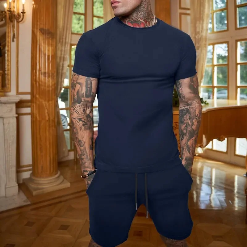 Herren Sommer- Set T-Shirt und Shorts - Der perfekte Begleiter für Sommer 2 Stück – Bild 5