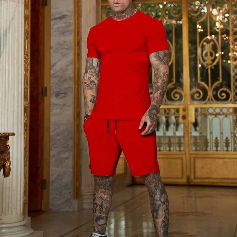 Herren Sommer- Set T-Shirt und Shorts - Der perfekte Begleiter für Sommer 2 Stück – Bild 7