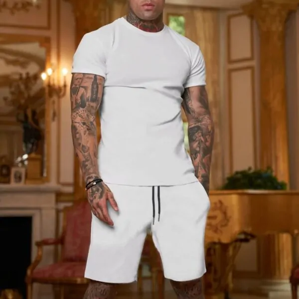Herren Sommer- Set T-Shirt und Shorts - Der perfekte Begleiter für Sommer 2 Stück – Bild 6