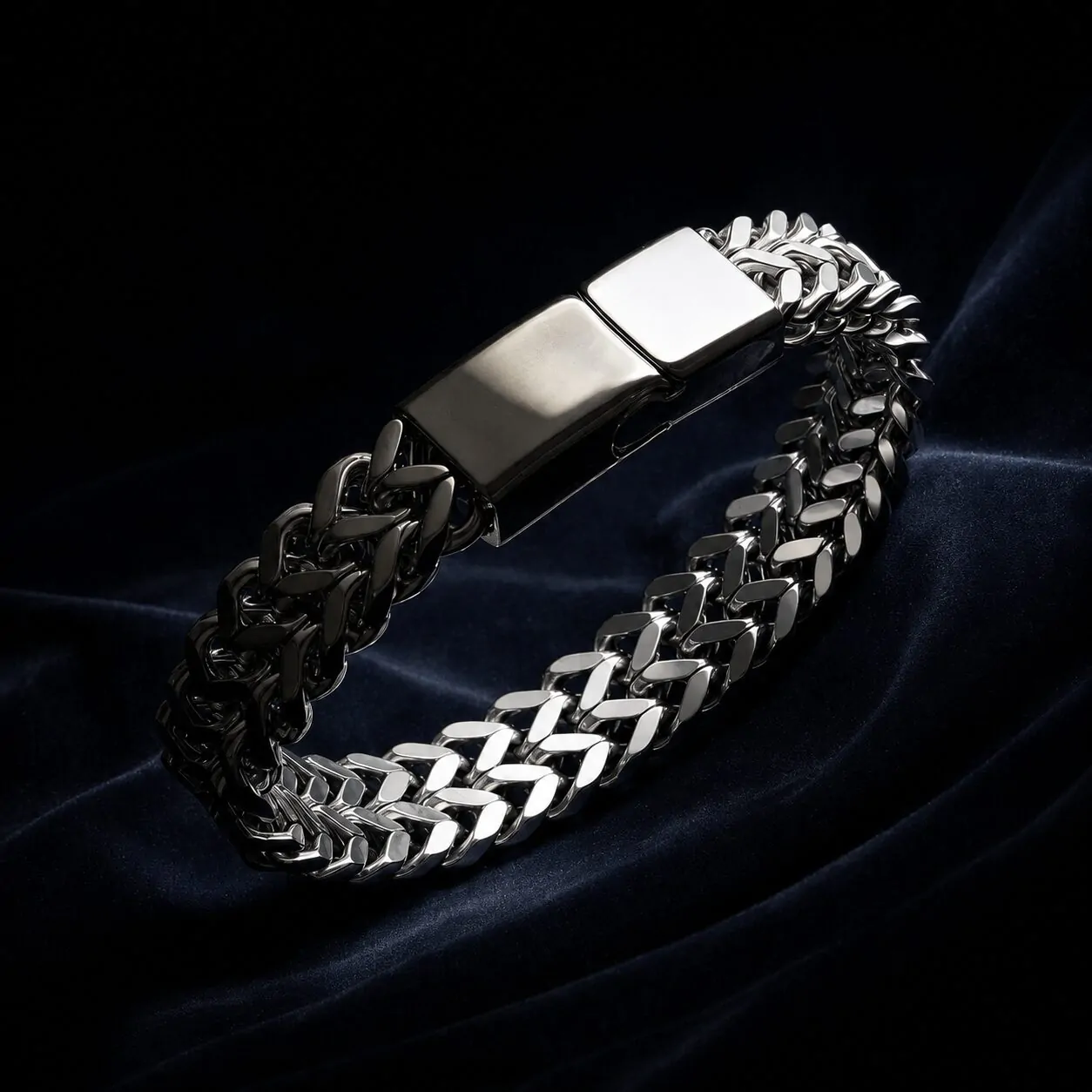 Herren Armband Silber aus Edelstahl – Bild 4